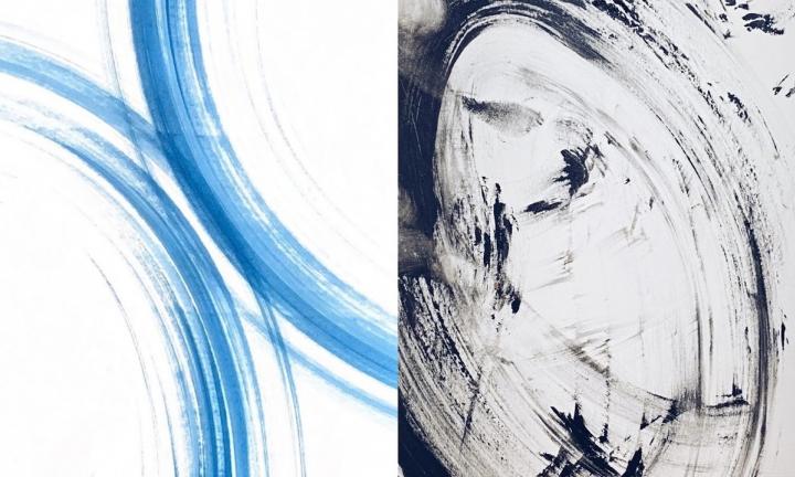 Синтез живописи и танца: в «306 квадратов» открылась выставка художника, рисующего ногами