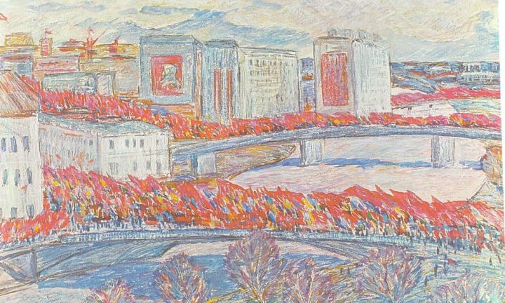 «Свет и воздух»: в Центре «Эрмитаж-Сибирь» открылась выставка Валентина Кукуйцева