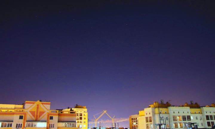 В Омской области наблюдали северное сияние