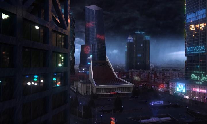 Музыкальный театр в окружении небоскрёбов, тайны и неон: омичи сняли фильм в жанре киберпанк