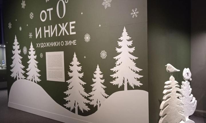 Зимние пейзажи, ёлки и игрушки. Что ещё можно увидеть на предновогодней выставке «От 0 градусов и ниже»?