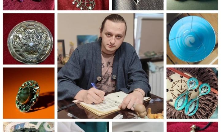 «Душа остаётся в материале»: омский косторез Илья Малыхов — о бивне мамонта, золотых швах и жизни в искусстве