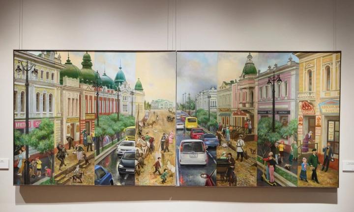 Ретроспектива жизни и признание в любви городу.  В Омске открылась выставка, посвящённая юбилею Георгия Кичигина