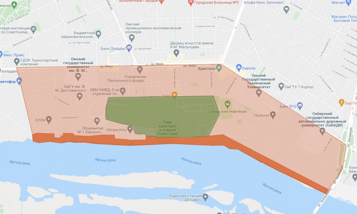 Омичей приглашают обсудить набережную от академии «Авангард» до микрорайона на Пригородной