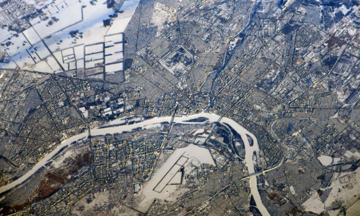 Космонавт показал Омск с орбиты